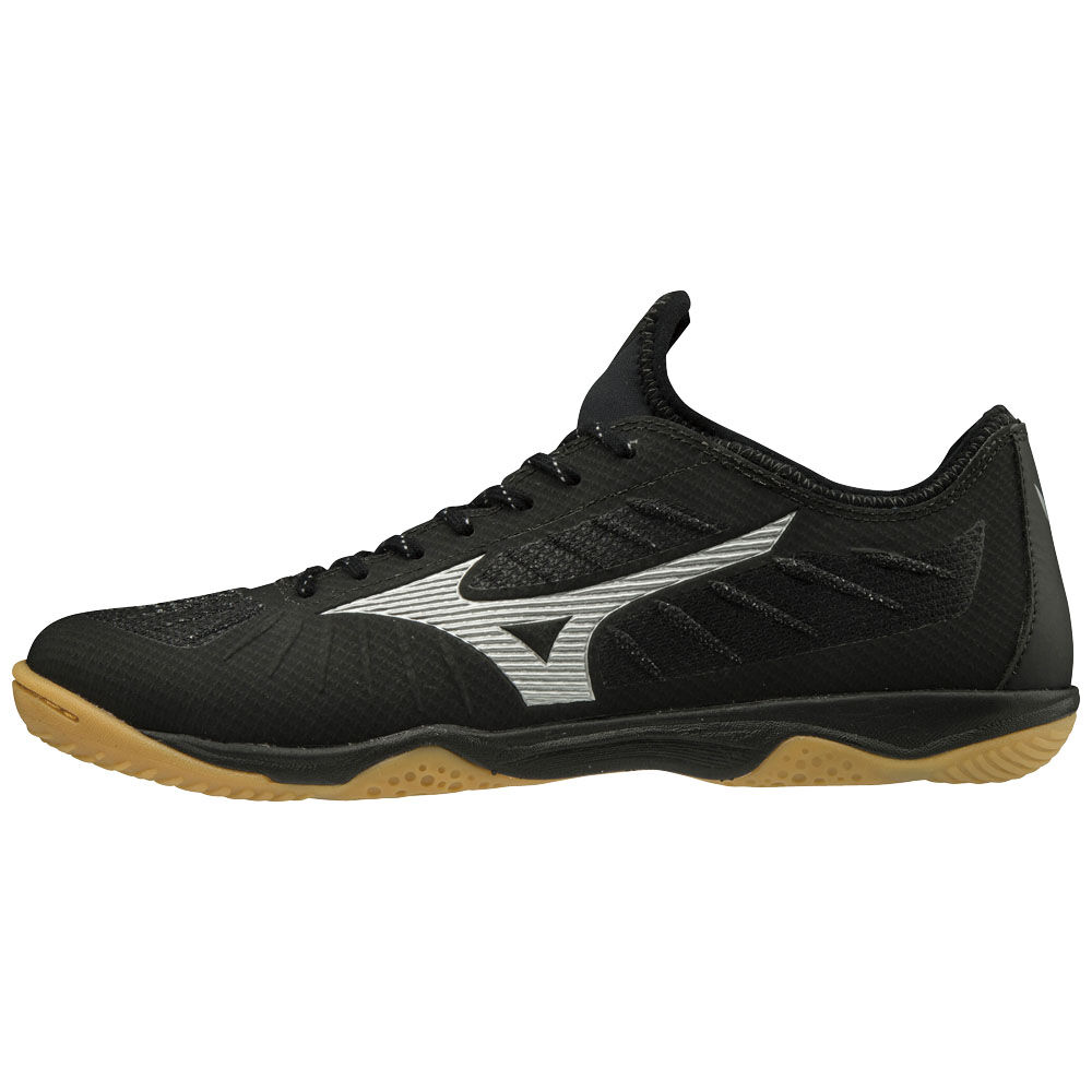 Chuteiras Mizuno REBULA SALA ELITE IN - Homem - Pretas/Prateadas - BDOAU1269